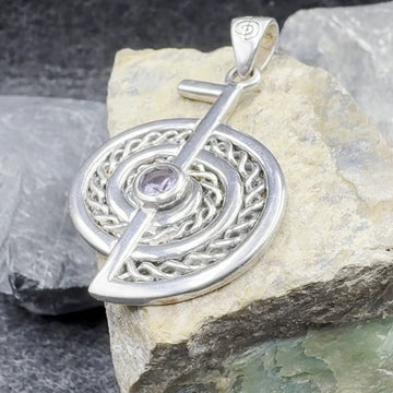 The Reiki Cho Ku Rei Sterling Silver Pendant with Gemstone TPD4923